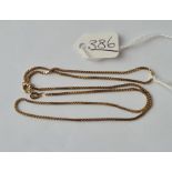 A box link chain in 9ct - 4.3gms