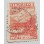 NEWZEALAND SG 329 Mount Cook normal rough perfs neat cds Cat £300