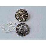 Two Scottish silver brooches