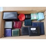 A quantity of assorted jewellery boxes