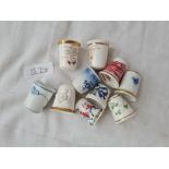 A bag of 10 thimbles