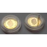 Two small Gold coins 2012