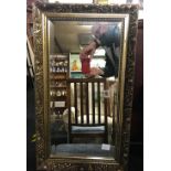 GILT FRAMED BEVELLED EDGE WALL MIRROR