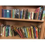 2 SHELVES OF MIXED HARDBACK & SOFT BACK BOOKS