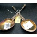 PAIR OF EPNS APOSTLE SPOONS