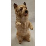 ROYAL DOULTON FIGURE OF TERRIER STANDING ON REAR LEGS, EXCELLENT CONDITION 4''