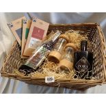 HAMPER WITH M&S PORT & M&S CHOCOLATE MADE IN ITALY & OTHER ITEMS