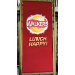 WOODEN DECK CHAIR STRUNG WITH A WALKERS LUNCH HAPPY SEAT