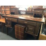 MAHOGANY DRESSING TABLE - NO MIRROR