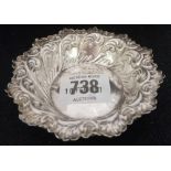 A VICTORIAN SILVER DISH - SHEFFIELD 1896