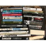 CARTON OF MIXED HARDBACK & PAPERBACK BOOKS- WW II, FICTIONAL ETC