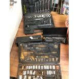 2 BOXES OF NUMEROUS SIZED ALLEN KEYS & 2 BOX SOCKET SETS INCOMPLETE