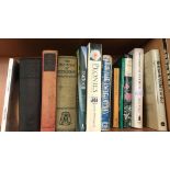 SHELF & PART SHELF OF HARDBACK BOOKS