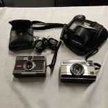 QTY OF VINTAGE CAMERAS, 177X KODAK INSTAMATIC, KODAK 300, & OLYMPUS AZ-300 SUPER ZOOM & JAPANESE