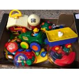 CARTON OF FISHER PRICE CHILDREN'S TOYS