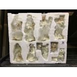 9 PIECE CHINA NATIVITY SET BY MALCHOW