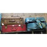 4 SUITCASES OF VARYING AGES