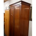 MAHOGANY FITTED WARDROBE WITH DRAWER