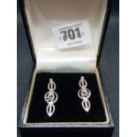RENNIE MACKINTOSH COLLECTION PAIR OF SILVER CELTIC STYLE EARRINGS