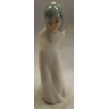 PORCELAIN FIGURE OF A GIRL 8'' HIGH UNDAMAGED