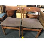 PAIR OF DANISH CENTURY DINING CHAIRS