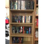 3 SHELVES & PART SHELF OF HARDBACK NOVELS