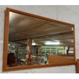 PINE FRAMED RECTANGULAR MIRROR 34'' X 20''