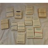 WILLS CIGARETTE CARDS (ALL FULL SETS) PUBLIC SCHOOLS BRITISH CASTLES, JOHN PLAYER, CLOCKS OLD & NEW,