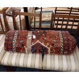 PERSIAN RUG WITH RED 7ft X 2.5ft