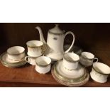 PARAGON SANDRINGHAM CHINAWARE WITH GREEN EDGE