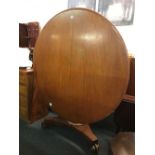 LARGE MAHOGANY TILT TOP TABLE 4ft