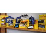 COLLECTION OF BOXED & LOOSE VEHICLES, 5 SHELL SPORTS CAR COLLECTION, 3 MISTO SUPER CAR COLLECTION, 3