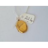 9ct back and front locket