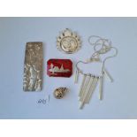 Bag of silver jewellery items 55g