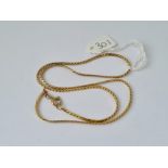 Flat link 9ct neck chain 6g