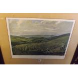 A signed Lionel Edwards print the Devon and Summerset stag hounds