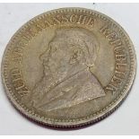 A 1895 South African 1/2 Crown