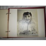 PHOTOS OF ACTORS album of 10 photos c.1940’s