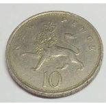 A Double tailed large ten pence
