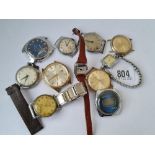 A bag of various wrist watches