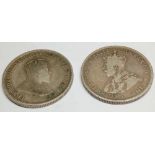 2 Australian florins 1910/1924