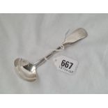 A Exeter fiddle pattern cream ladle 1820 by ES