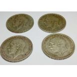 4x George 5 1/2 crowns