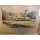 KATHLEEN PALMER. Mid summer otterton, 13 by 20 inches, signed and inscribed