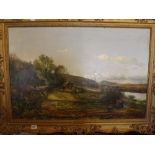 JOHN WILLIAMS. 1865 The Compsie canel, 20 by 30 inches signed and dated