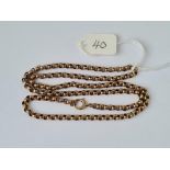 Good belcher link neck chain in 9ct 7.9g