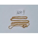 A fine link 9ct neck chain 1.3g