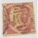 G.B 1870 1 1/2 rose-red plate 3 gd used sg 51