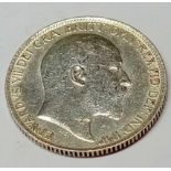 A 1910 Sixpence Good grade with luster