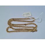 A flat curb link neck chain 5.4g